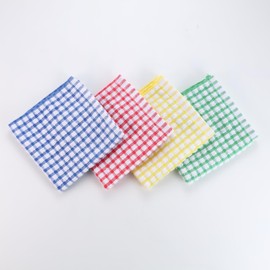 ZEBOLE 100% Cotton Kitchen Dish Cloths, 12x12 Inch Dish Cloths, Absorbent Kitchen Cloths, 8 Pieces Per Pack, Quick-Drying Cleaning Cloth.
