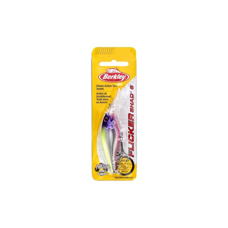 Berkley Flicker Shad Fishing Lure, Firetiger, 3/16 oz, 2in |