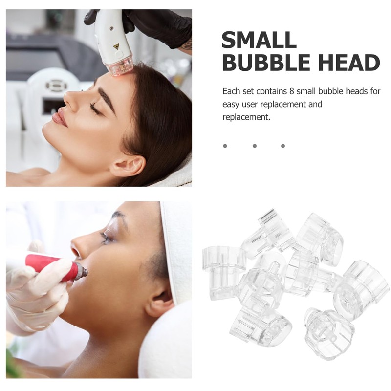 Homoyoyo 8Pcs Facial Suction Nozzle Replacement Tips: Plastic Hydro Dermabrasions