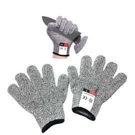 DKDDSSS Cut Protection Gloves Children, Work Gloves Level 5 Protection Gardening Gloves Children HPPE Food-Safe Children's Tool Kitchen Gloves Carving Gloves Children (XS)