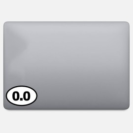 0.0 No Running Marathon Vinyl Sticker – 5 x 3 Inch Oval – Set of 3 for Car, SUV, Truck, Window, Bumper, Laptop