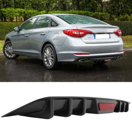 KEEPDSGN For Hyundai Sonata Car Rear Bumper Diffuser Lip Spoiler Splitter Body kit Black