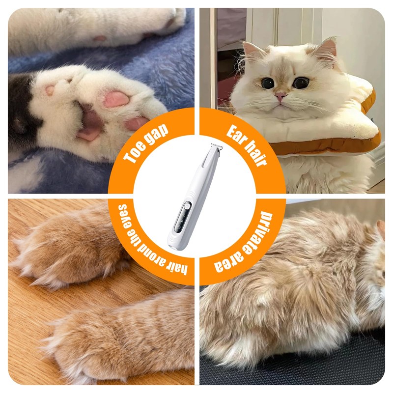 SOULBEAM Upgraded Dog Paw Trimmer, Upgraded 18mm Blade Electric Dog