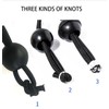 Trash Can Bands, Black,Fits 13 to 30 Gallon Trash Cans,