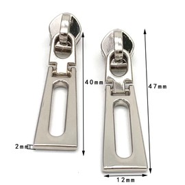 #5 Zipper Pulls (Zipper Pulls 1 Silver)