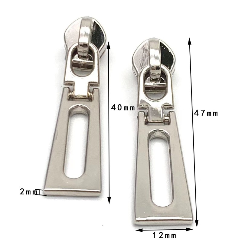 #5 Zipper Pulls (Zipper Pulls 1 Silver)