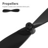 Luxshiny 10 Pairs Dual Blade RC Propellers - Plastic Replacement