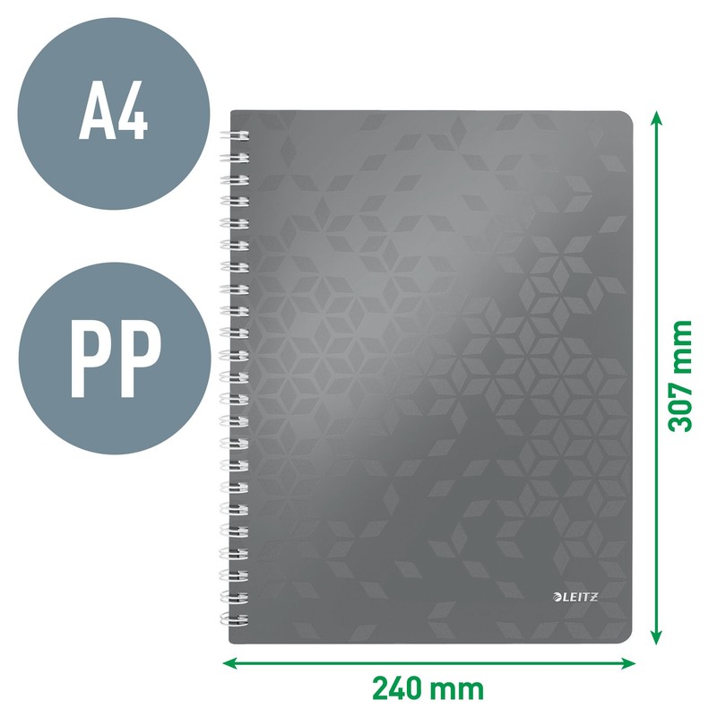 Leitz WOW College Pad in A4 Format, Ice Blue A4