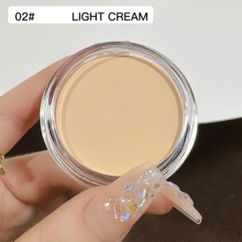 Melemando 7 Color Solid Concealer Full Coverage Correcting Cream Concealer Waterproof Long-lasting Under Eye Concealer for Dark Circles Color Corrector Pro Concealer (Color 02)