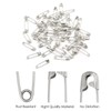 ZZLBZN Safety Pins, 100Pcs Sliver Safety Pins for Clothes, Strong