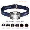 LED Head Torch, USB Rechargeable LED Headlamp Headlight, Waterproof, IR