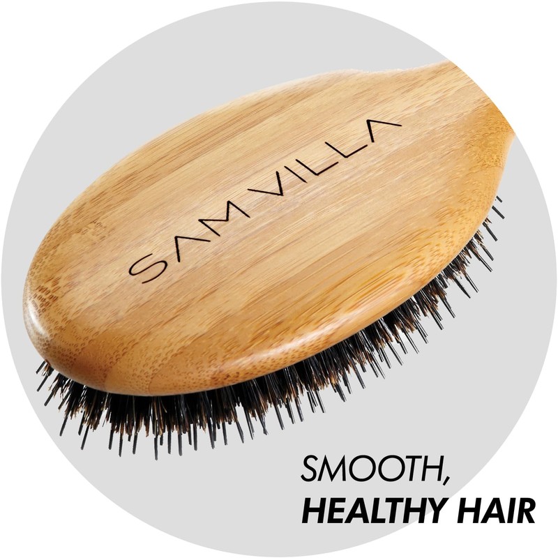 Sam Villa Signature Series Boar Bristle Hair Brush For Hair