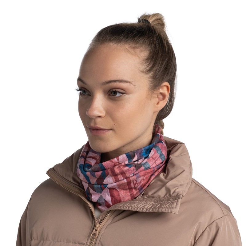 Buff Thermonet Tube Scarf 1264005121000, Womens scarf, pink