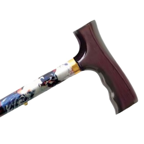 AlexOrthopedic Mobility Support Adjustable Travel Folding Cane with Fritz Handle