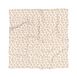 Mini Muslin - Muslin Swaddle - 100% Cotton - Leaves - Amber