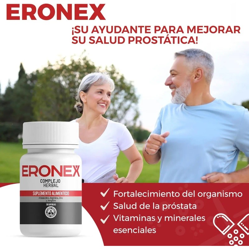 3 Pack Eronex Complejo Herbal Salud 20caps Sfn 3 Pack
