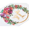 Papyrus Blank Thank You Card (Painterly Wreath)