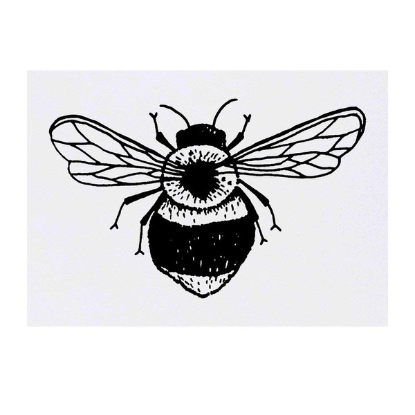 'Bumble Bee' Temporary Tattoo - Water Resistant, Skin-Safe, Non-Toxic Transfer