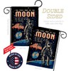 Breeze Decor First Men On Moon Garden Flag Set with