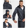 Outdoor Ventures Men's Packable Rain Suit Heavyweight Rainwear Waterproof Jacket