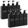 Segbeauty Soap Dispenser Set, 8 Pieces 500 ml Shower Gel