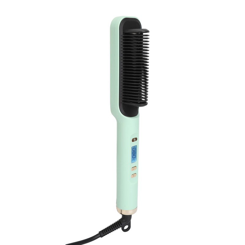 Negative Ion Hair Straightener Styling Comb Adjustable Even Heating Straightening