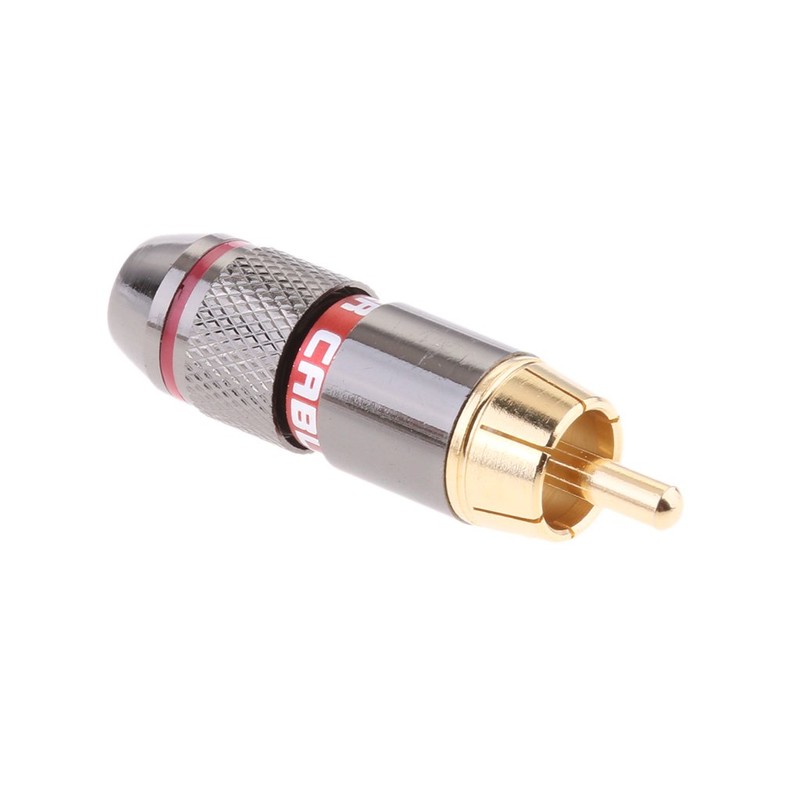 MagiDeal 2pcs RCA Connectors RCA Audio Video Adapter Brass with