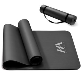 Tapete Yoga,Tapete para Ejercicio Grueso 10 mm, 183x61 cm Antideslizante NBR Pilates, para Yoga,Pilates, Estiramientos y Entrenamiento en Casa o Gimna