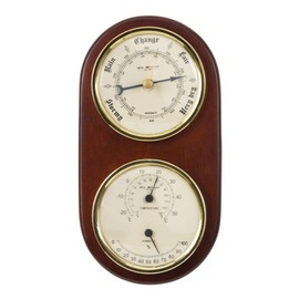 Wm. Widdop Wooden Barometer, Thermometer & Hygrometer