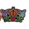 Ivamis Butterflies and Flower Ladies Patch - 4.5x2.8 inch -