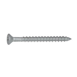 CONFAST 3/16" x 3-1/4" Concrete Screws 410 Stainless Steel Phillips Flat Countersunk with Concrete Drill Bit for Anchoring to Masonry, Block or Brick (50 per Box)