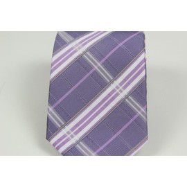 Spotlight Hosiery Groomsmen Men's Necktie,Light Purple Lavender White