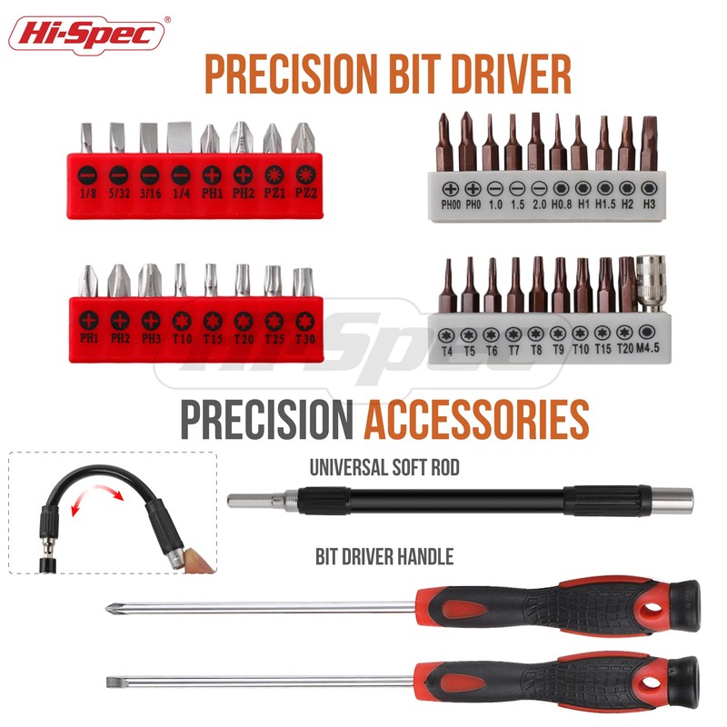 Hi-Spec 56pc Electronics Repair & Opening Tool Kit Set for