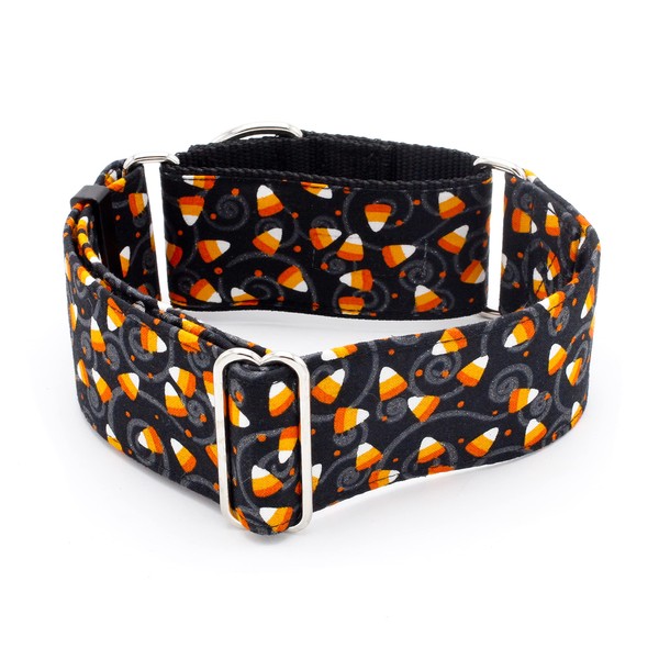 Candy Corn Dog Collar 3/4" - 2" Width Buckle &