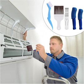 Bogoro Air Conditioning Fin Comb Set of 5 Metal Slat Comb Air Conditioning Comb Dryer Cleaning Brush Condenser Comb Dryer for Cleaning Air Conditioners Evaporator Refrigerators Condenser