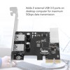 PCIe to USB3.0 Expansion Card 5Gbps 2 Ports 4Pin Power