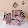Hinapan 5 Pieces Mini Makeup Bag Set Mesh Cosmetic Bag
