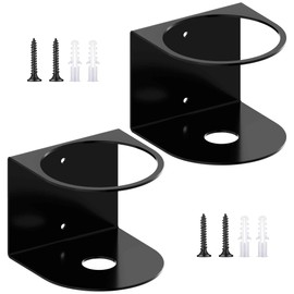 JUGGHOME 2 Pcs Spray Bottle Holder,Heavy-Duty Bottle Holder,Wall Mounted Cup Holder,Spray Bottle Rack for Garage,Kitchen and Bathroom Storage