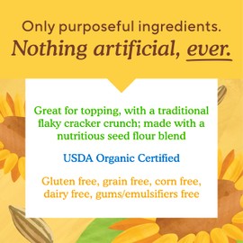 Simple Mills Simple Mills Organic Seed Crackers, Original - Gluten Free, Vegan, Healthy Snacks, Paleo Friendly, 4.25 Ounce (Pack of 3)