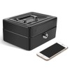 Steel Security Box Household, Mini Portable Petty Safe Lockable Cash