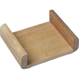 CounterArt Light Oak Square Coaster Holder