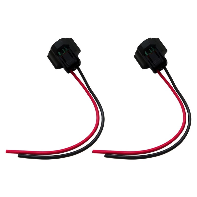 2Pcs Wire Pigtail Female C H11 Two-Beam Headlight Low Beam