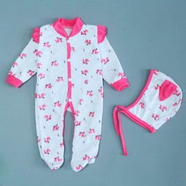 MAIHAO Reborn Baby Dolls Clothes Little Fox Outfit for 17-24 Inch Reborn Newborn Baby Dolls Clothes Accessories with Hat Baby Clothing 2pcs Set