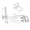 Akozon Throttle Bracket, 2pcs Throttle Cable Bracket Kickdown Bracket Chrome
