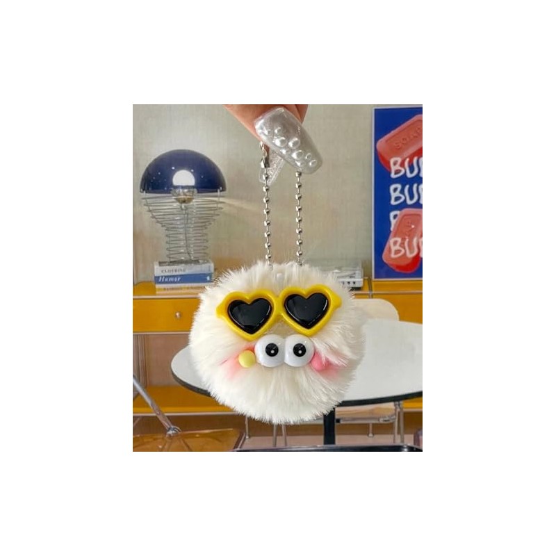Wigo Mini Sunglasses, Monster Nuigurumi, Key Holder, Women's, white