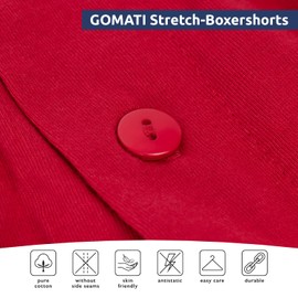 Gomati Pack of 4 Men's Single Jersey Boxer Shorts 100% Single Jersey Cotton American Boxer - XL / 7