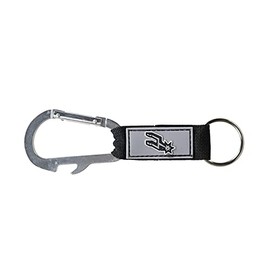 Pro Specialties Group San Antonio Spurs Keychain Carabiner Logo, Team Colors