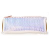 Holographic Makeup Brush and Cosmetic Bag Made of Iridescent Pebbled