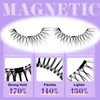 Magnetic-Eyelashes 4 Pairs with Applicator, Reusable Natural Look Lashes Kit