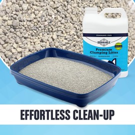 Odorable Fragrance-Free Premium Clumping Cat Litter - 20 lbs - Advanced Odor Control Technology, Dust-Free, Low Tracking, Hard Clumping, Unscented, Ideal for Sensitive Multiple Cats